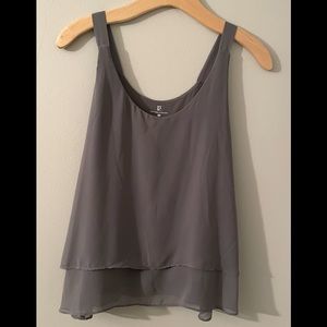 New York & Company Chiffon Tiered Top